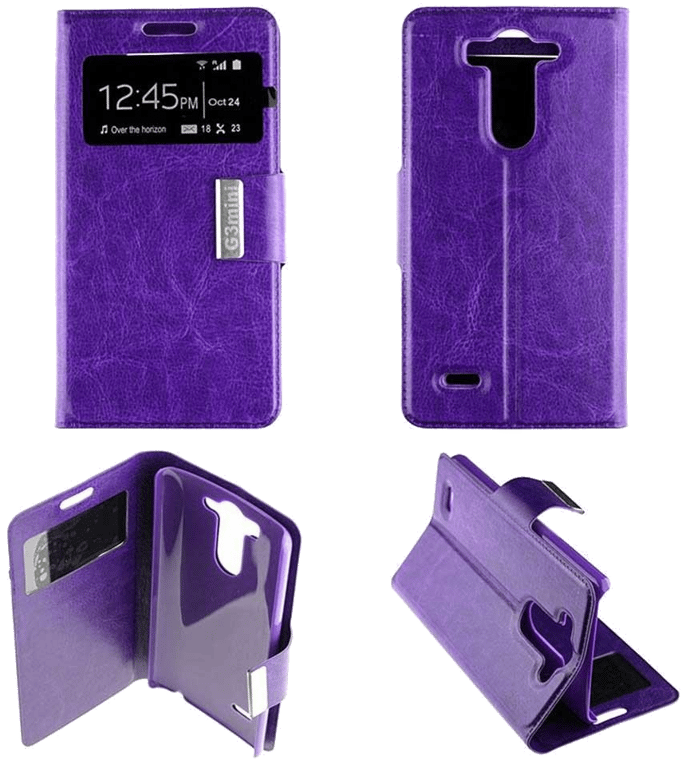 Etui Folio compatible Violet LG G3S