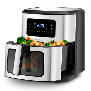 Freidora de Aire Ufesa 6,5 L Noir Acier - Friture & Cuisson