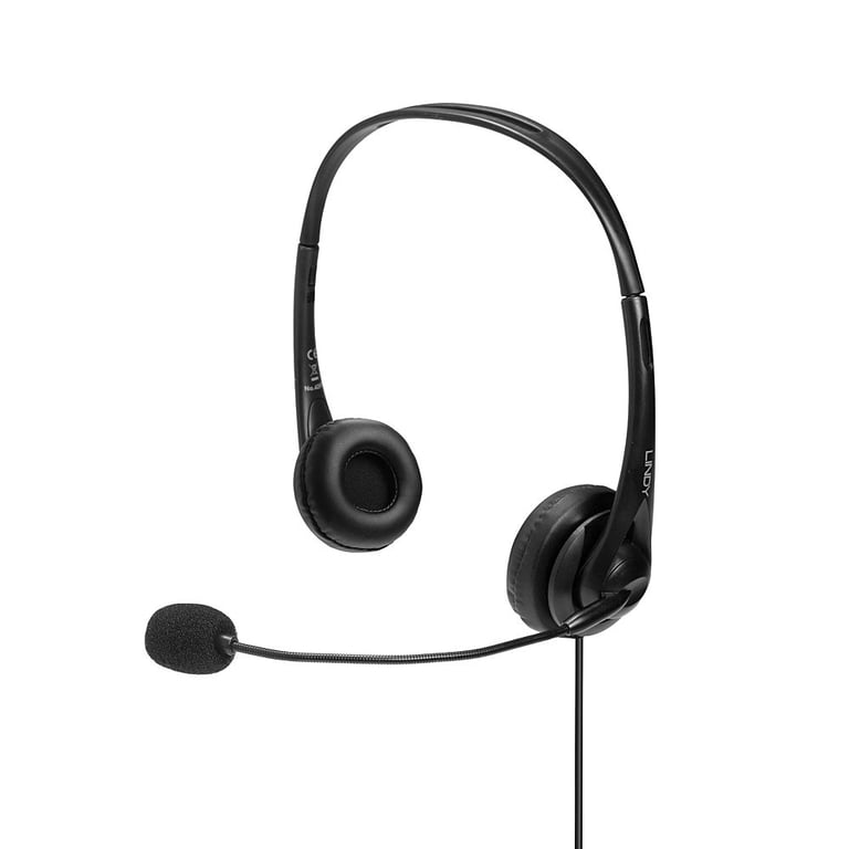 Micro-Casque Lindy 42870 – Filaire, USB Type A, Contrôle In-Line