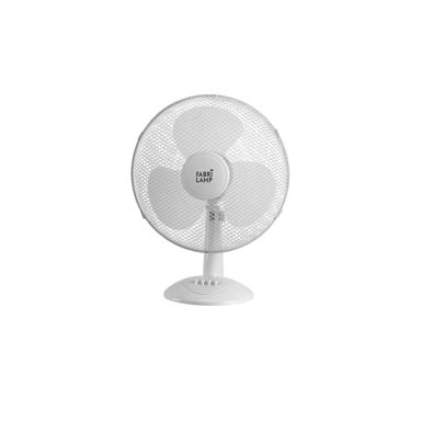 Ventilador de mesa Fabrilamp Cape 3 velocidades 40W blanco