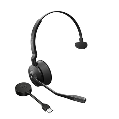 Jabra Engage 55 Casque Sans fil Arceau Bureau/Centre d'appels Noir, Titane