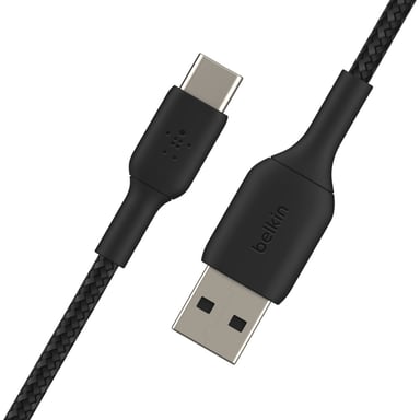 Cavo intrecciato da USB-C a USB-A BOOST CHARGE? (2 m) Nero