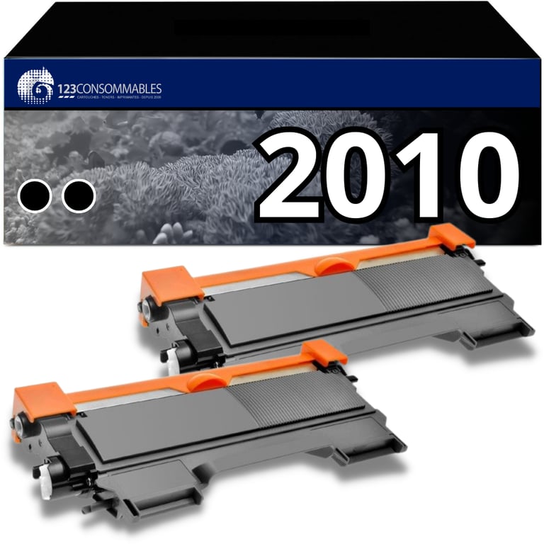 PackToner compatible avec BROTHER TN 2010 2 toners Neuf
