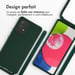 imoshion Coque en silicone avec cordon pour Samsung Galaxy A53 - Vert foncé