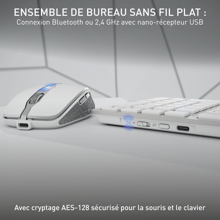 CHERRY DW 9100 SLIM clavier incluse Universel RF sans fil + Bluetooth QWERTY Anglais américain Neuf - vue 6