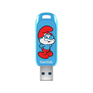SanDisk Smurfs lecteur USB flash 128 Go USB Type-A 3.2 Gen 1 (3.1 Gen 1) Bleu - Neuf