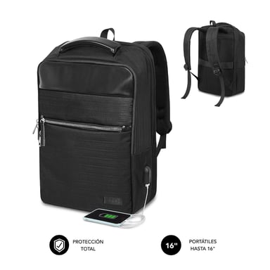 SUBBLIM Mochila de negocios Business V2 AP Backpack 16'' Negro
