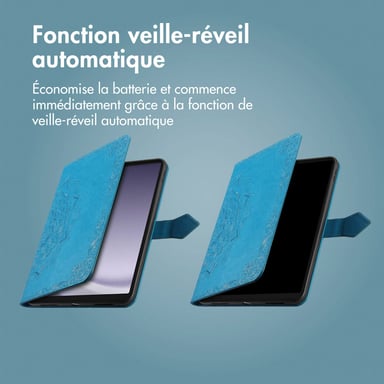 imoshion Coque tablette pour Samsung Galaxy Tab A9 Plus - Turquoise