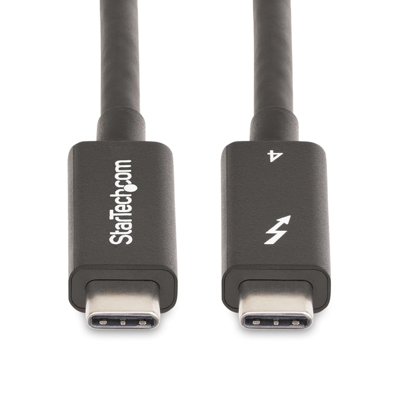 StarTech.com A40G2MB-TB4-CABLE Câble Thunderbolt 2 m 40 Gbit/s Noir - Neuf
