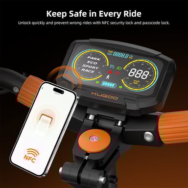 Kugoo LX9+ Trottinette Électrique Pliable, Moteur 2*650W, Batterie 48V 18.2Ah, Pneus de 9 Pouces, Autonomie de 65 km