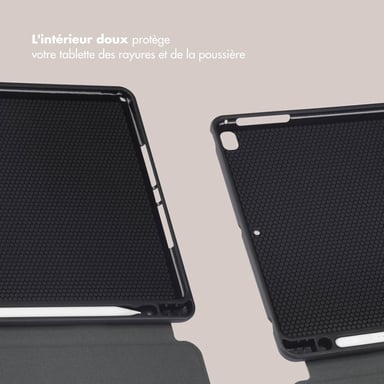 Selencia Coque tablette Vivid pour Apple iPad 6 (2018) 9.7 pouces / iPad 5 (2017) 9.7 pouces - Art Wave Black