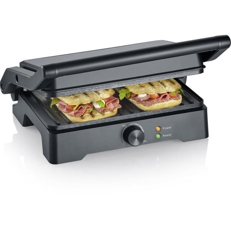 Grill Multifonction Severin KG2391 – 1800W, Surface de Cuisson 28x17 cm - vue 1