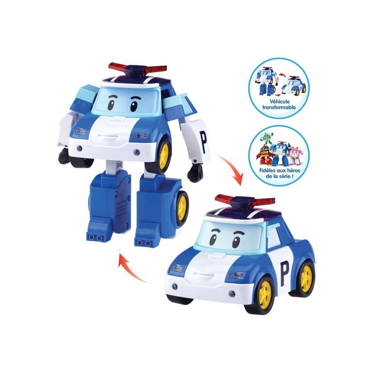 Robocar Poli Robocar Transformable Ambre Robot ou Voiture 10 cm - Neuf