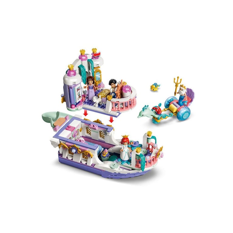 LEGO Disney Princess 43299 Bateau de mariage d'Ariel 519 pièces Noir et multicolore - Neuf