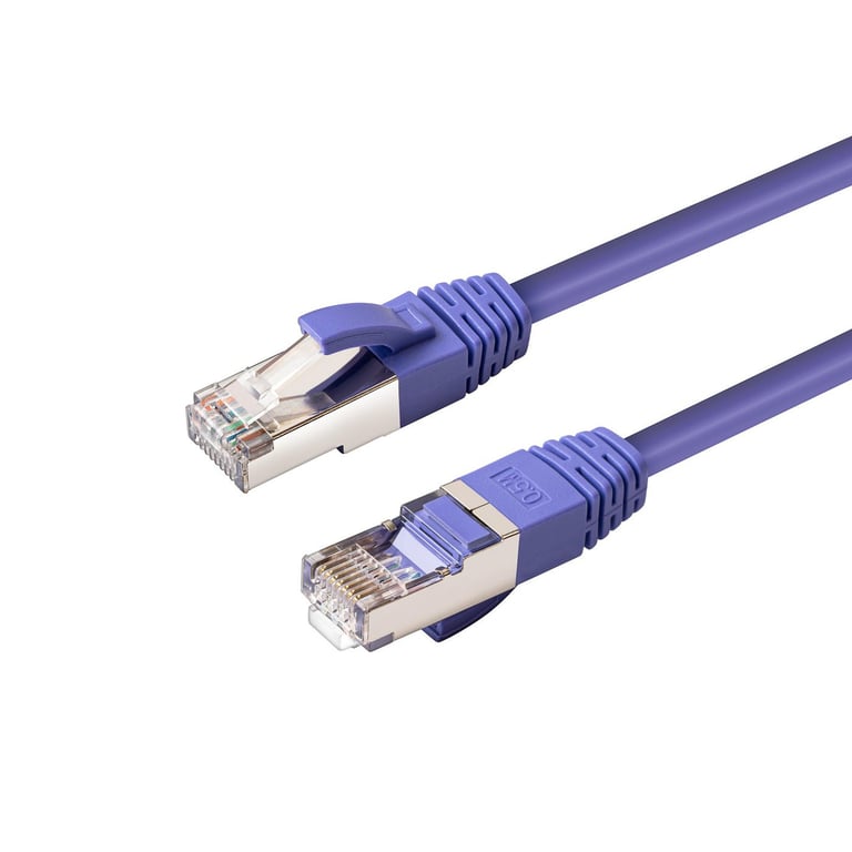 MicroConnect MC-SFTP6A0025P câble de réseau Violet 0,25 m Cat6a S/FTP (S-STP) Rond