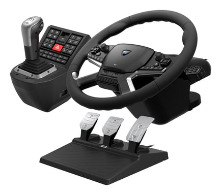 Hori Force Feedback Truck Control System Noir USB Volant + Pédales + Joystick PC