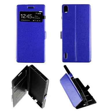 Etui Folio Bleu compatible Huawei Ascend P7
