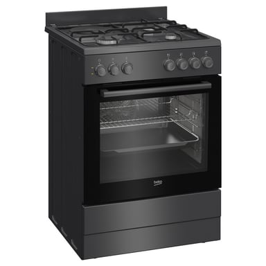 Cuisinière mixte BEKO FBM63130ACT 3 foyers gaz + 1 électrique 72 L Anthracite