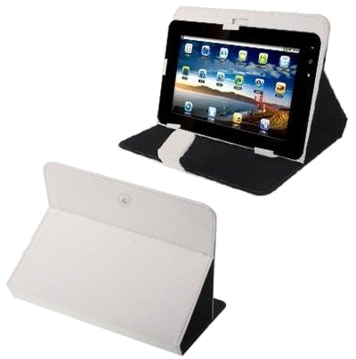 Housse Universelle pour Tablette Tactile 9 Pouces Samsung Huawei Yonis Blanc Faux cuir YONIS