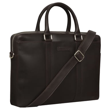 DBRAMANTE1928 Bolsa para portátil de 15>> Colección Nordborg 2ª Generación Negro