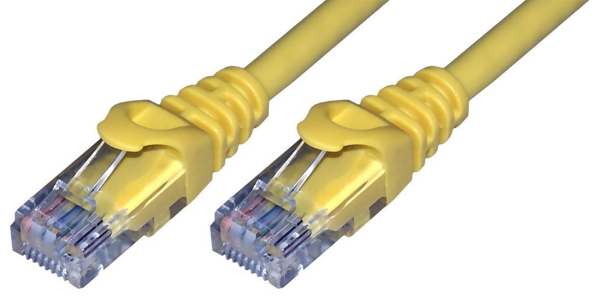 Mcl Jaune 0.5M Cat6 U/Utp Câble De Réseau 0,5 M U/Utp (Utp) - Neuf