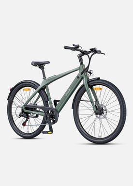 Bicicleta eléctrica urbana para adultos ENGWE N1 AIR. Cuadro de fibra de carbono, 100 km de autonomía en modo asistido, batería extraíble, sistema antirrobo, versión con frenos de disco.