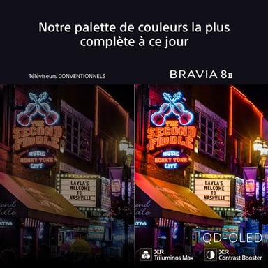 Televisore QD-OLED Bravia 8 II 2025 65'' 164 cm 4K UHD Argent sombre