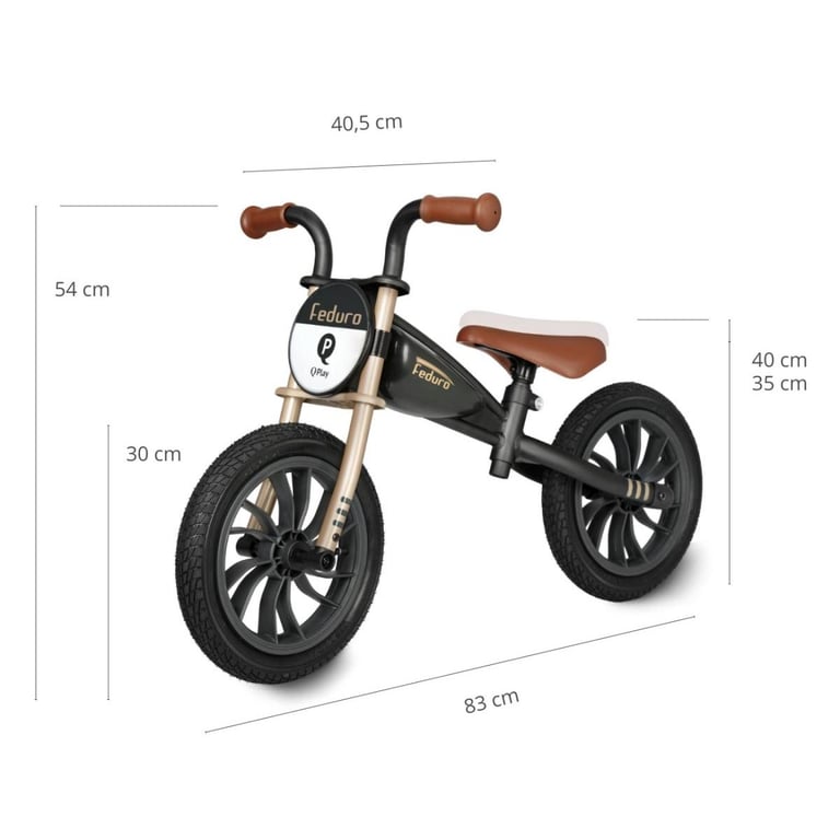 Draisienne Qplay Feduro Doré - vue 3