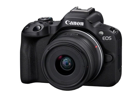 Canon EOS R50, Black + RF-S 18-45 IS STM + RF-S 55-210mm F5-7.1 IS STM Kit MILC 24,2 MP CMOS 6000 x 4000 pixels Noir