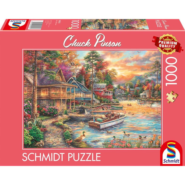 SC58553 Puzzle 1000 pièces paysage lacustre 69 3 x 49 3 cm - vue 2