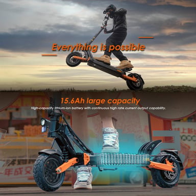Trottinette éLectrique Adulte G2 Pro (ABE) : Moteur 500 W, Vitesse Maximale 20 Km/H, Batterie 48 V 15,6 Ah, Pneus Tubeless 9 Pouces, Pliable.