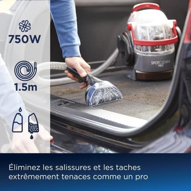 Nettoyeur Détacheur Bissell Spotclean Pro 1558N – 750 W, Réservoir 2,9 L - vue 6
