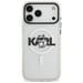 Karl Lagerfeld IML Choupette Sketch Logo Custodia MagSafe per iPhone 17 Pro Max trasparente