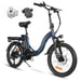 Bicicletta elettrica SAMEBIKE CY20 FT - motore 350W batteria 36V13AH autonomia 35KM freni a disco meccanici - Blu scuro