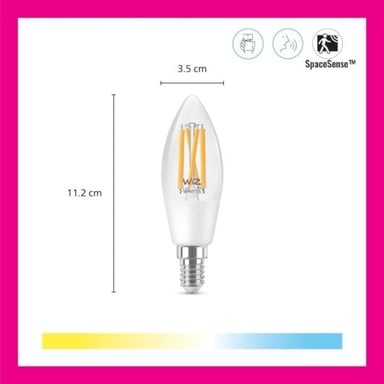 Bombilla WiZ Connected Flame Blanco variable E14 40W