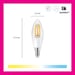 Bombilla WiZ Connected Flame Blanco variable E14 40W