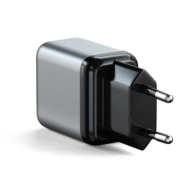 Satechi ST-UC20WCM-EU cargador de dispositivo móvil Teléfono móvil, Tableta Gris Corriente alterna Interior