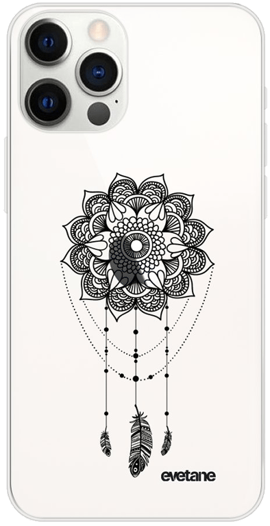 Evetane Coque Apple iPhone 12l12 Pro souple transparente Motif Tattoo