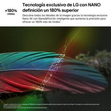 LG NANO 4K UHD AI Smart TV 43NU850B6LA 43'' Noir LED NanoCell WebOS 26 Wi-Fi