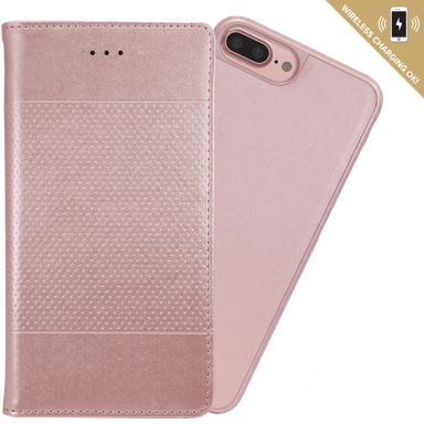 GEN 2.0 Funda y carcasa magnética 2 en 1 para Apple iPhone 6 Plus/6s Plus/7 Plus/8 Plus, Oro rosa