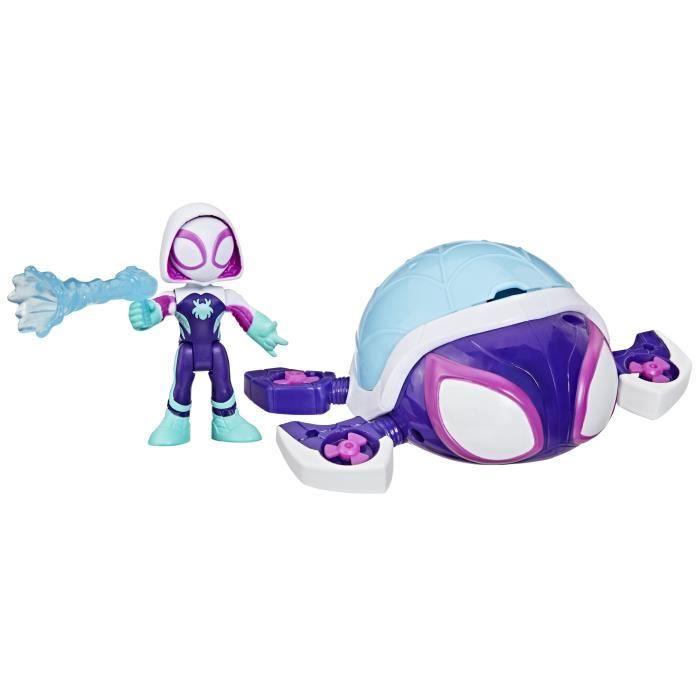 Spidey Ghost-Spider Tortue fantôme Water-Webs, Figurine et véhicule, Marvel Spidey et ses Amis Extraordinaires, Des 4 ans - Neuf
