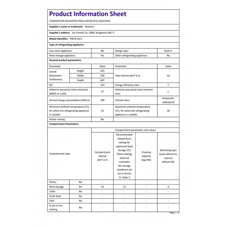 ROSIERES RWCB451 - vue 7