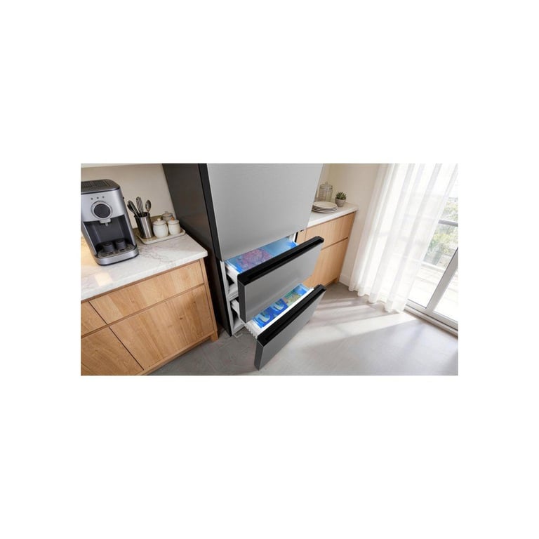 Réfrigérateur combiné congélateur TCL RP403BLE0 2 portes 403 185 x 60 cm Inox - vue 3