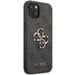 Guess Coque 4G Metal Logo Backcover pour Apple iPhone 13 - Gris