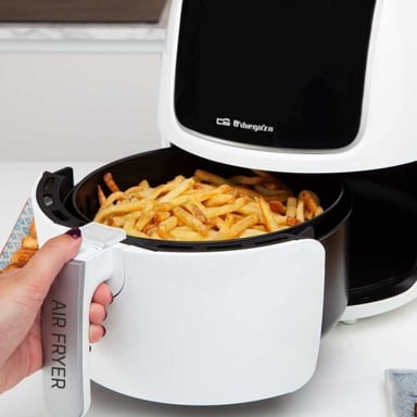 Friggitrice senza olio Orbegozo FDR 64 Healthy - Potenza 1300-1500 W - Capacità 4 Litri - 12 Programmi di Cottura - Touch Screen LED - Sistema di Sicurezza - Timer 60 Min