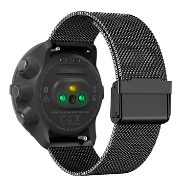 Correa de reloj de acero inoxidable para Suunto 9 Baro/7/d5/Spartan Black 22 mm