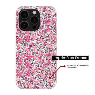 Coque en silicone - Compatible pour Apple iPhone 17 Pro Max - design liberty wiltshire rose