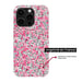 Coque en silicone - Compatible pour Apple iPhone 17 Pro Max - design liberty wiltshire rose