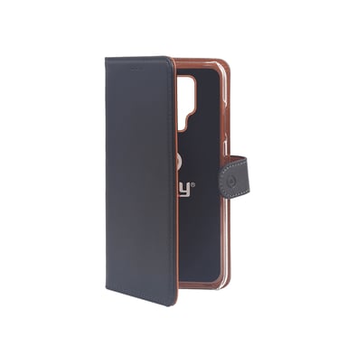 Celly WALLY funda para teléfono móvil 16,6 cm (6.53'') Folio Negro