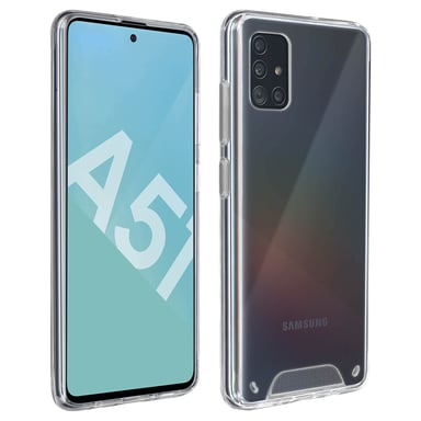 Funda Galaxy A51 Protección Bi-materia Bumper Colección Cristal Transparente
